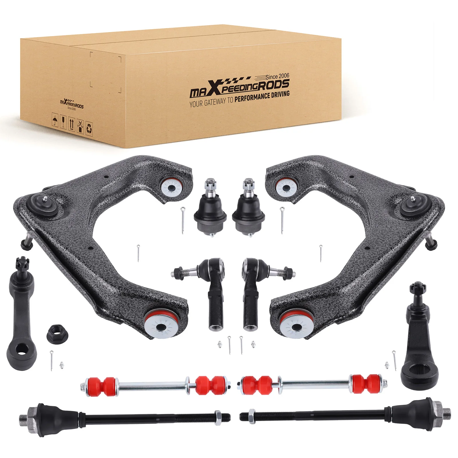Front Upper Control Arms Ball Joint w/PU Bushing for 2001-2010 Silverado 2500HD
Front Upper Control Arms Ball Joint w/PU Bushing for 2001-2010 Silverado 2500HD