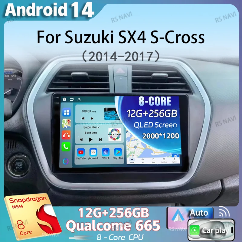 Android 14 Car Radio For Suzuki SX4 S-Cross 2014 2015 2016 2017 Multimedia Player Stereo GPS WIFI+4G wireless Carplay Auto video
Android 14 Car Radio For Suzuki SX4 S-Cross 2014 2015 2016 2017 Multimedia Player Stereo GPS WIFI+4G wireless Carplay Auto video