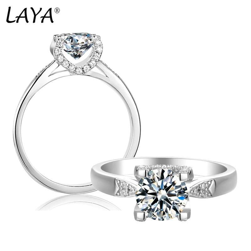 LAYA New 100% 925 Sterling Silver Certified 1 Carat Diamond Engagement Ring Women Sterling Silver Bridal Moissanite Rings Weddi
LAYA New 100% 925 Sterling Silver Certified 1 Carat Diamond Engagement Ring Women Sterling Silver Bridal Moissanite Rings Weddi