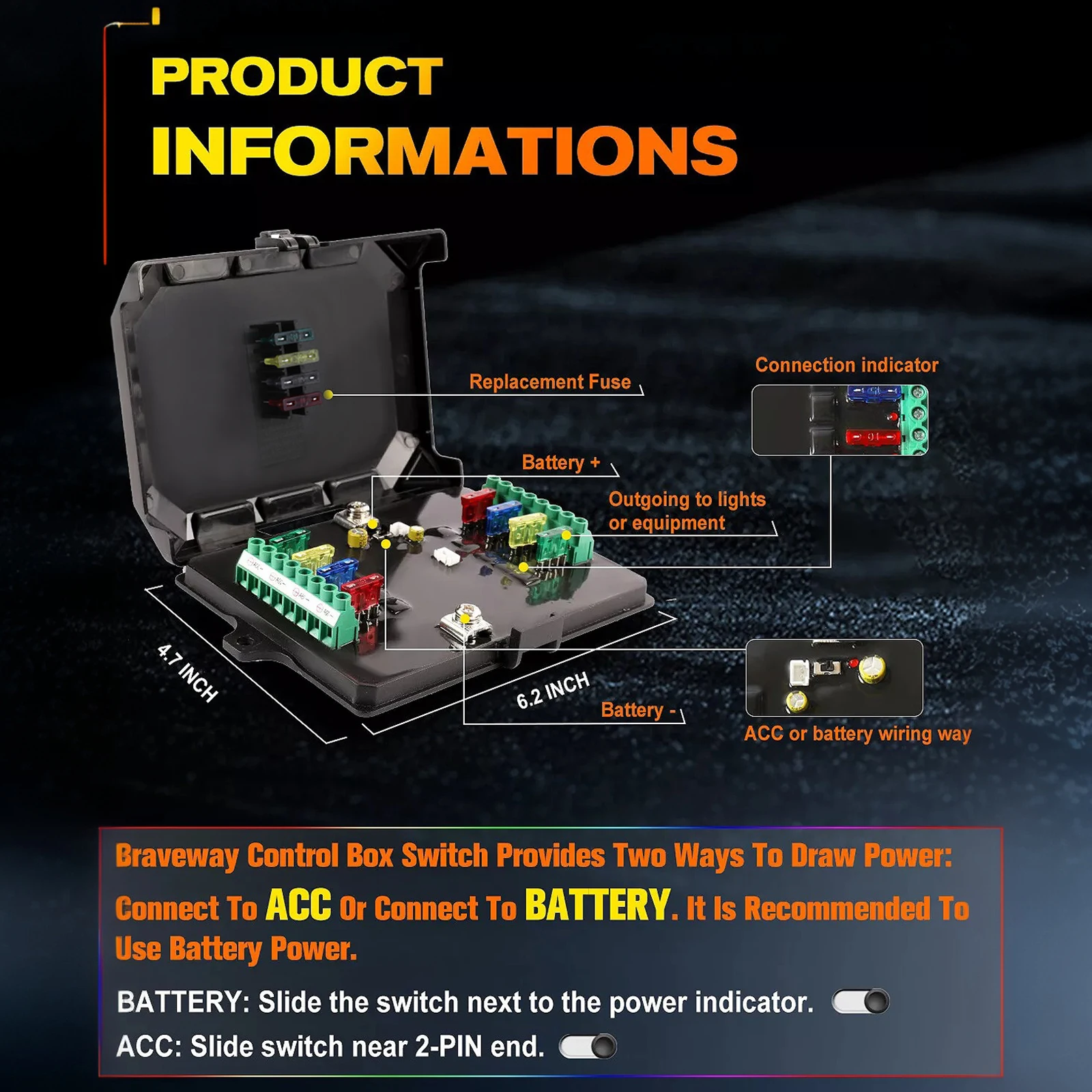 8 Gang Switch Panel 12V On-Off LED Car Switch Panel Circuit Control Relay System for Car RV ATV SUV UTV Truck Marine
8 Gang Switch Panel 12V On-Off LED Car Switch Panel Circuit Control Relay System for Car RV ATV SUV UTV Truck Marine