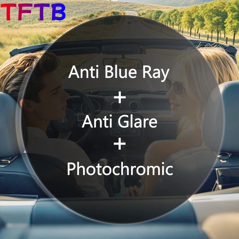 TFTB 1.56/1.61/1.67 Anti Blue Light Anti Glare Photochromic Anti Reflection Anti Scratch Anti Ultraviolet UV400 Lens 1 Pair
TFTB 1.56/1.61/1.67 Anti Blue Light Anti Glare Photochromic Anti Reflection Anti Scratch Anti Ultraviolet UV400 Lens 1 Pair