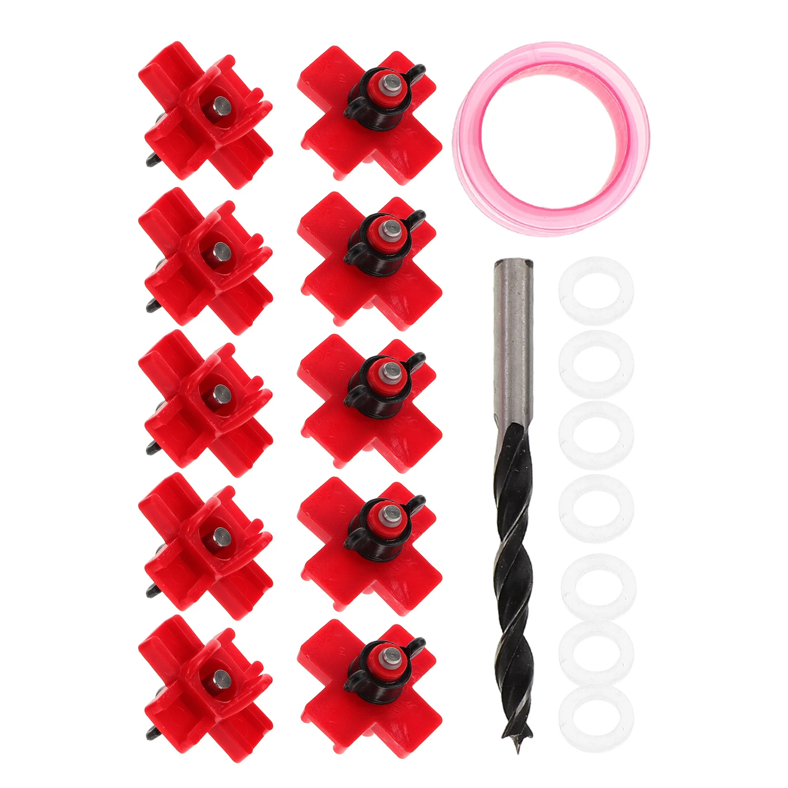 12 Set Automatic Chicken Waterer Drinking Fountain Leakproof Poultry System Horizontal Nipples Accessories Feeder Bucket
12 Set Automatic Chicken Waterer Drinking Fountain Leakproof Poultry System Horizontal Nipples Accessories Feeder Bucket