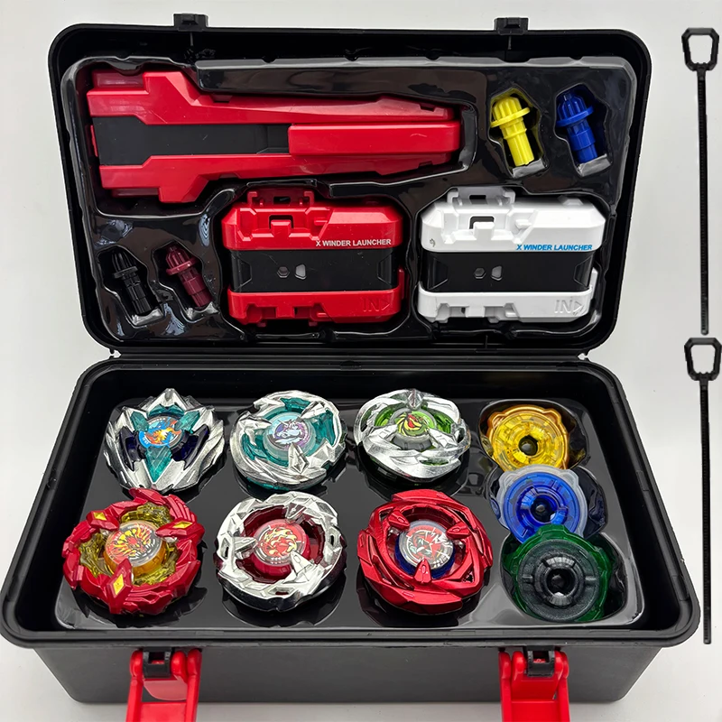 Metal Battle BX23 BX00-03 BX02 BX24 BX26 Spinning Toy Kit with Launchers Organize Box Children's gift set
Metal Battle BX23 BX00-03 BX02 BX24 BX26 Spinning Toy Kit with Launchers Organize Box Children's gift set