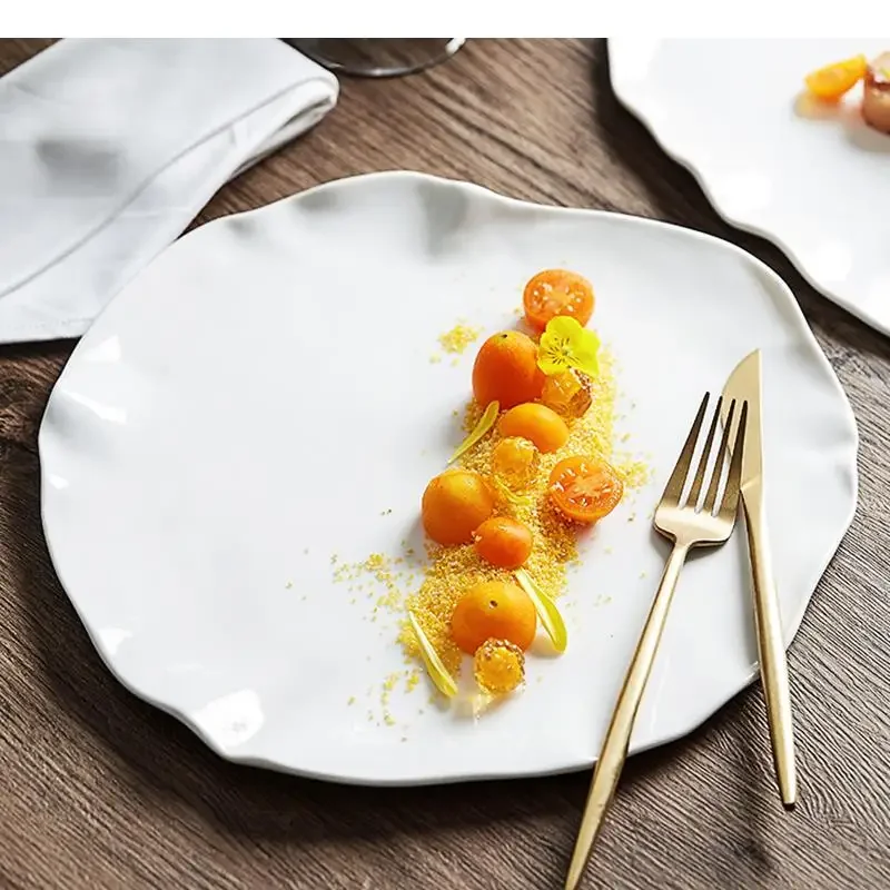 Irregular Shape Ceramic Steak Plate Sashimi Sushi Kitchen Solid Color Tableware Cooking Dish Snack Dessert Dishes
Irregular Shape Ceramic Steak Plate Sashimi Sushi Kitchen Solid Color Tableware Cooking Dish Snack Dessert Dishes