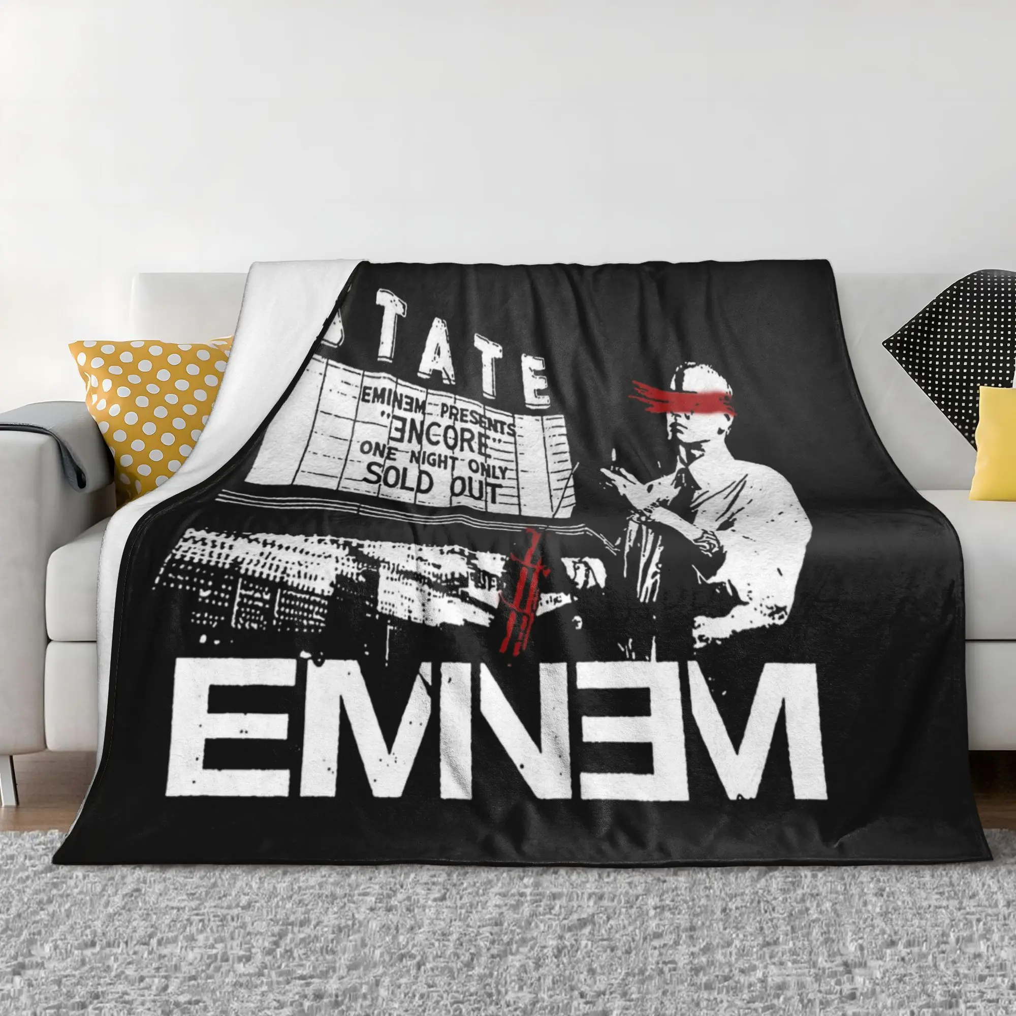 Eminem Stan Hip Hop Blanket Flannel Textile Decor Multifunction Super Soft Throw Blanket for Home Bedroom Plush Thin Quilt
Eminem Stan Hip Hop Blanket Flannel Textile Decor Multifunction Super Soft Throw Blanket for Home Bedroom Plush Thin Quilt