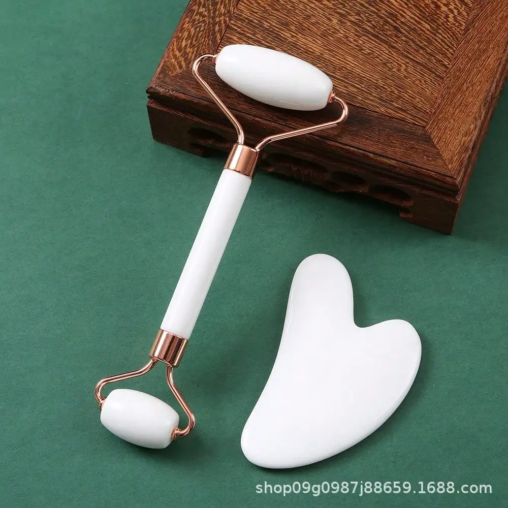 Non-Jade Resin Pink Double-Headed Roller Massager, Heart-Shaped Beauty Massager, Scraping Board Set
Non-Jade Resin Pink Double-Headed Roller Massager, Heart-Shaped Beauty Massager, Scraping Board Set
