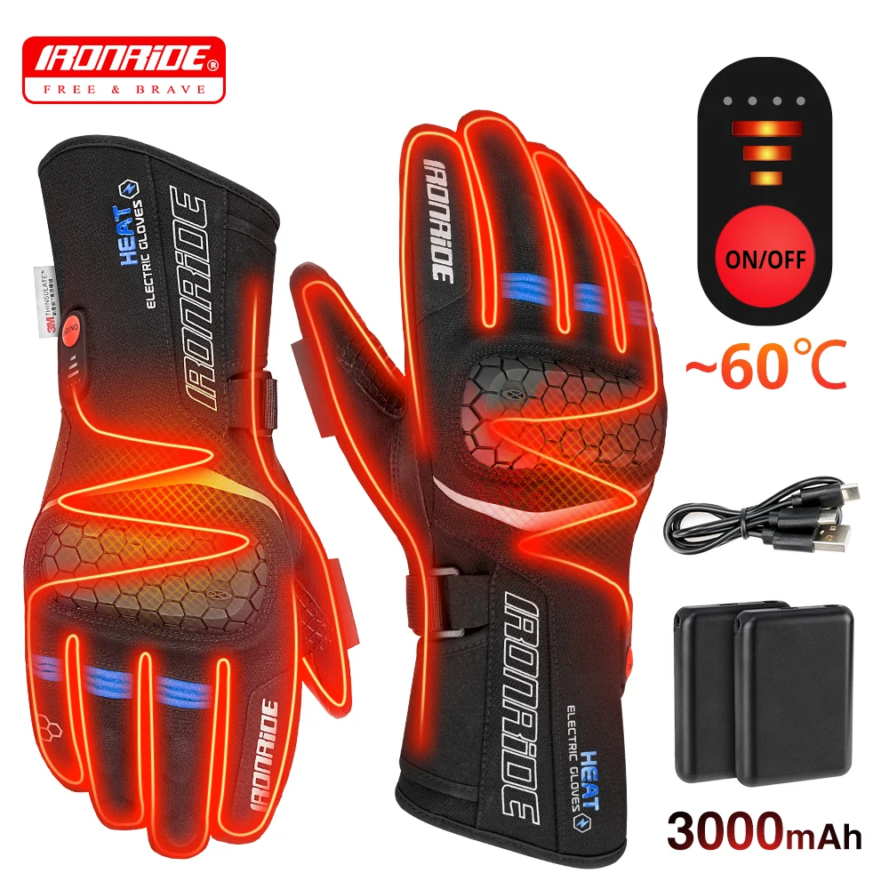 Moto Heated Gloves Winter Motorcycle Heated Gloves Warm Waterproof Rechargeable Heating Thermal Gloves
Moto Heated Gloves Winter Motorcycle Heated Gloves Warm Waterproof Rechargeable Heating Thermal Gloves