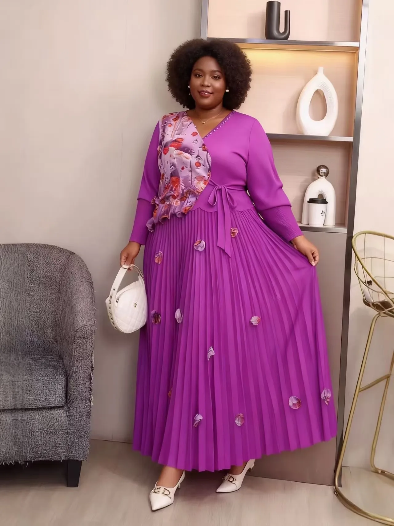 Miyake плиссированное свободное платье, модная аппликация из бисера, темперамент, элегантная утягивающая женская длинная юбка, осень/зима 202, новая модель
Miyake плиссированное свободное платье, модная аппликация из бисера, темперамент, элегантная утягивающая женская длинная юбка, осень/зима 202, новая модель