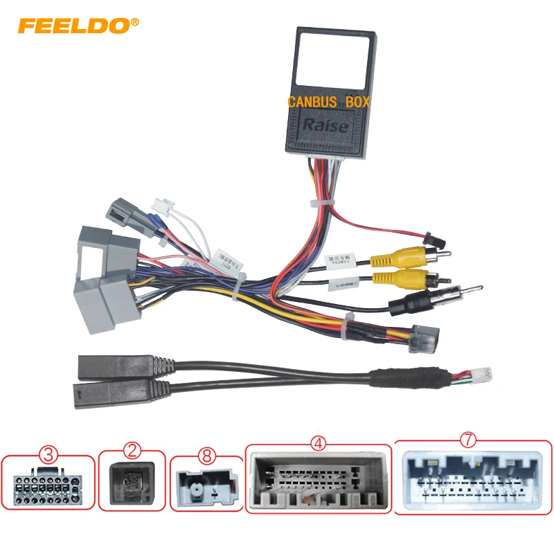 FEELDO Car 16PIN Android Radio Power Cable Adapter With Canbus Box For Honda CRV Civic (2021) Audio DVD Player Wiring Harness
FEELDO Car 16PIN Android Radio Power Cable Adapter With Canbus Box For Honda CRV Civic (2021) Audio DVD Player Wiring Harness