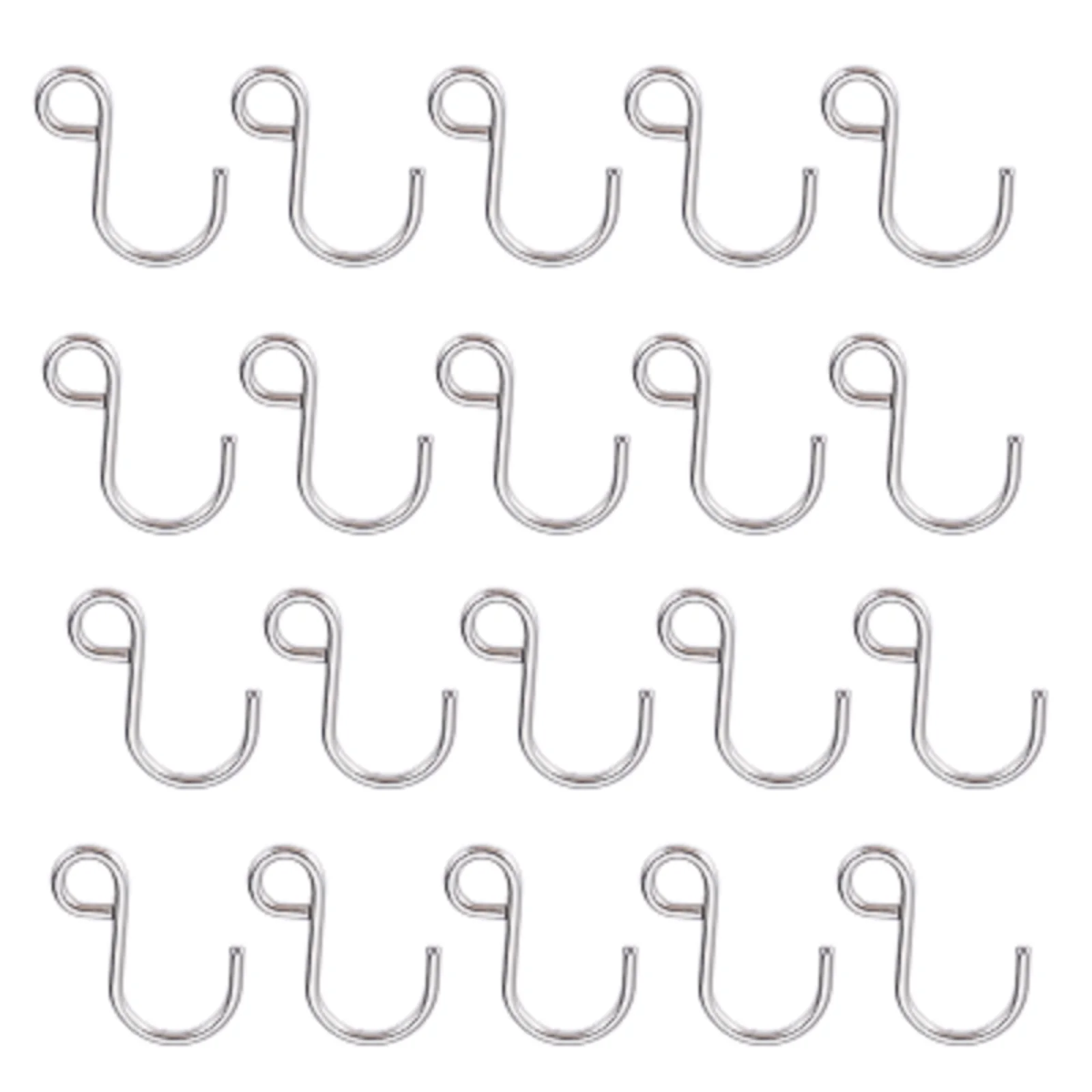 20 Pcs S-Hook Bathroom Metal S Type Kitchen Bedroom Wardrobe Office Hooks Stainless Steel Super Load-Bearing Ornaments Hanger
20 Pcs S-Hook Bathroom Metal S Type Kitchen Bedroom Wardrobe Office Hooks Stainless Steel Super Load-Bearing Ornaments Hanger