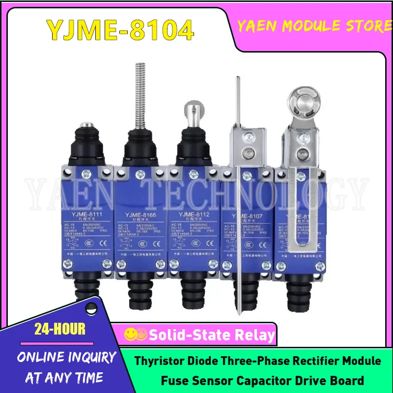 Travel switch YJME-8104 YJME-8105 YJME-8107 YJME-8108 YJME-8109 YJME-8111 YJME-8112 YJME-8122
Travel switch YJME-8104 YJME-8105 YJME-8107 YJME-8108 YJME-8109 YJME-8111 YJME-8112 YJME-8122