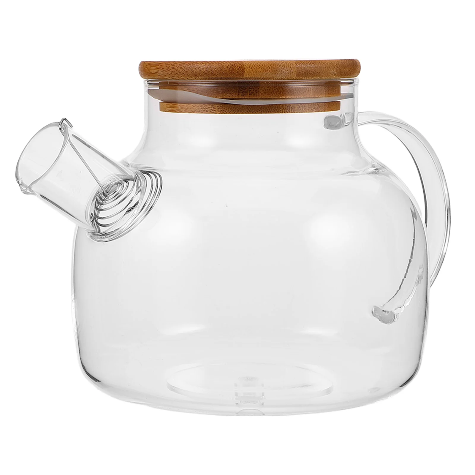 Clear Glass Teapot With Bamboo Lid For Kitchen Use Ideal For Brewing Tea Or Coffee Large Capacity Kettle With Short Spout
Clear Glass Teapot With Bamboo Lid For Kitchen Use Ideal For Brewing Tea Or Coffee Large Capacity Kettle With Short Spout