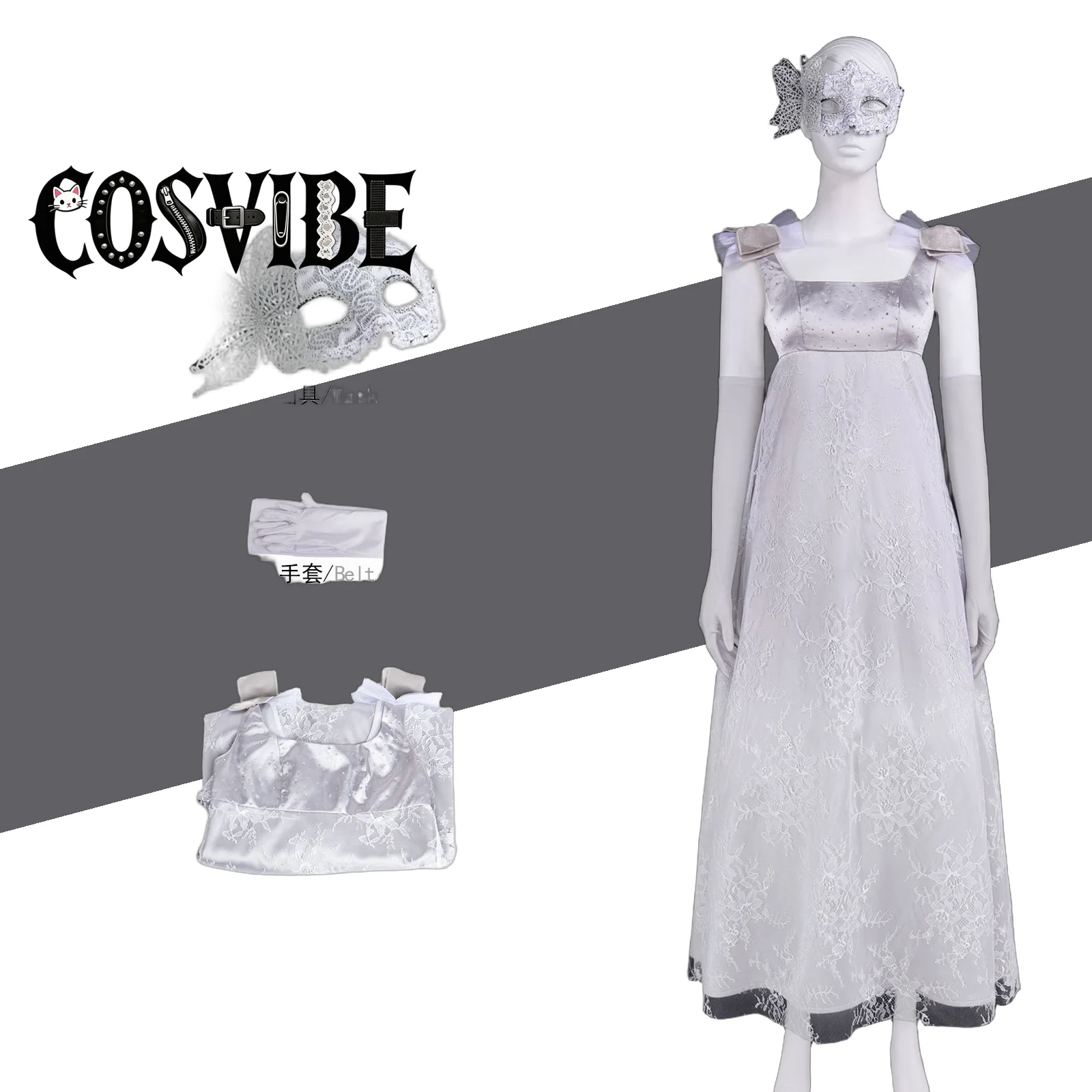 Medieval Regency Tea Party Cosplay Costume - Women Long Gown Lace-up Dress with Mask Halloween Masquerade Ball
Medieval Regency Tea Party Cosplay Costume - Women Long Gown Lace-up Dress with Mask Halloween Masquerade Ball