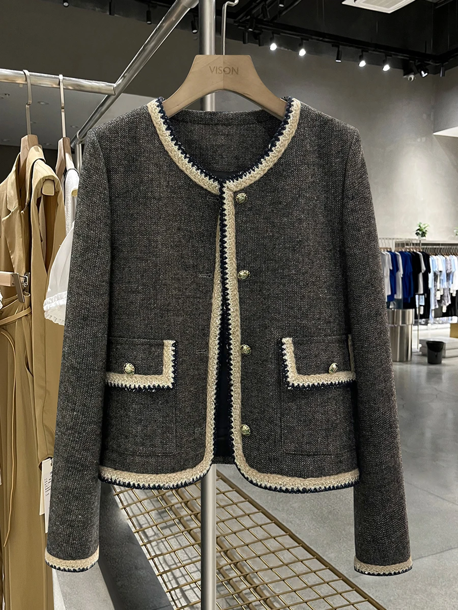 Ladies' ort Woolen Quilted Jaet Spring Autumn Sle 2025 Slimming Youthful ular Top round Ne Button Closure
Ladies' ort Woolen Quilted Jaet Spring Autumn Sle 2025 Slimming Youthful ular Top round Ne Button Closure