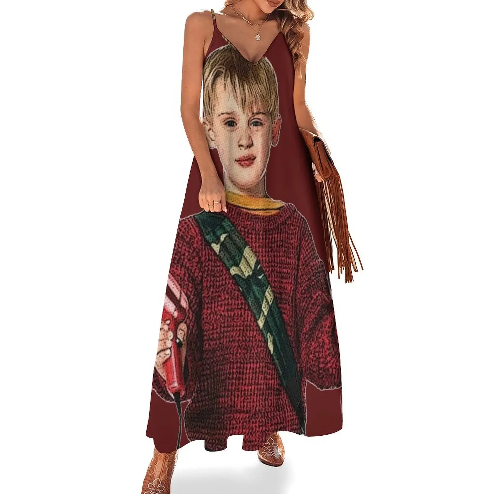 Kevin McCallister Home Alone Christmas Movie Sleeveless Dress loose summer dress Clothing female
Kevin McCallister Home Alone Christmas Movie Sleeveless Dress loose summer dress Clothing female