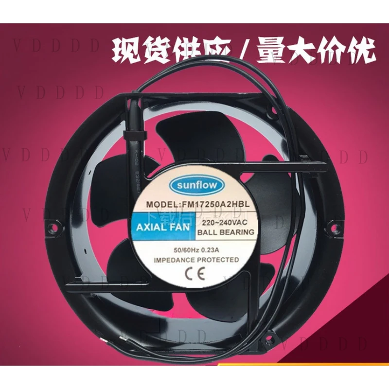 LL for 1PCS sunflow FM17250A2HBL AC220V-240V 0.23A 2-wire AXIAL FAN 17cm
LL for 1PCS sunflow FM17250A2HBL AC220V-240V 0.23A 2-wire AXIAL FAN 17cm