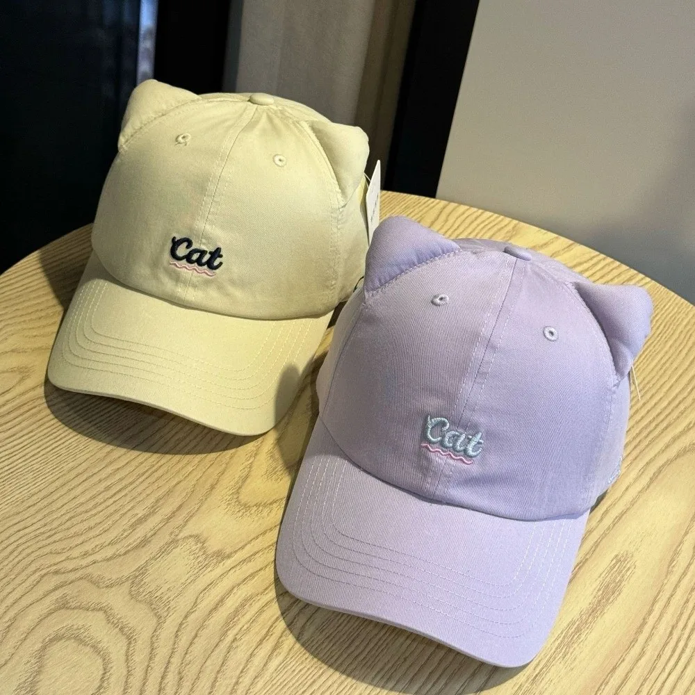 3D Cat Ear Cat Ear Baseball Cap Embroidery Letter Wide-brimmed Embroidery Letter Baseball Cap Breathable
3D Cat Ear Cat Ear Baseball Cap Embroidery Letter Wide-brimmed Embroidery Letter Baseball Cap Breathable
