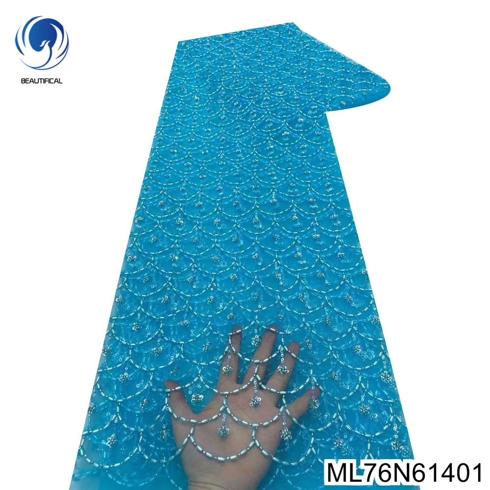 2024 French Bead Fish Scale Design African Sequins Tulle Lace Fabric Light Luxury Evening Dress ML76N614
2024 French Bead Fish Scale Design African Sequins Tulle Lace Fabric Light Luxury Evening Dress ML76N614