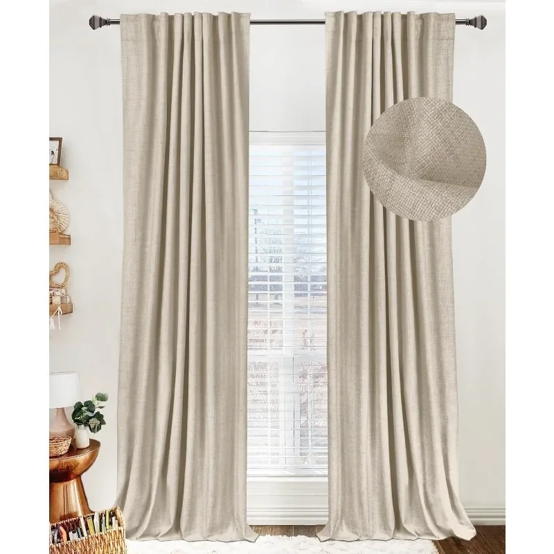 100% Blackout Board Linen Blackout Curtains, Suitable for Bedrooms, Rear Label/pole Pocket Living Room Curtains
100% Blackout Board Linen Blackout Curtains, Suitable for Bedrooms, Rear Label/pole Pocket Living Room Curtains