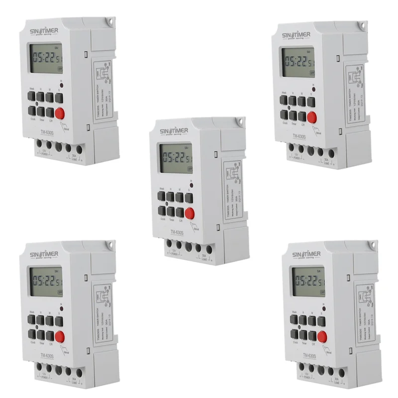 5X Tm630S-4 12V Таймер управления, экран переключения цифрового дисплея, контактный контроллер выходного времени напряжения
5X Tm630S-4 12V Таймер управления, экран переключения цифрового дисплея, контактный контроллер выходного времени напряжения
