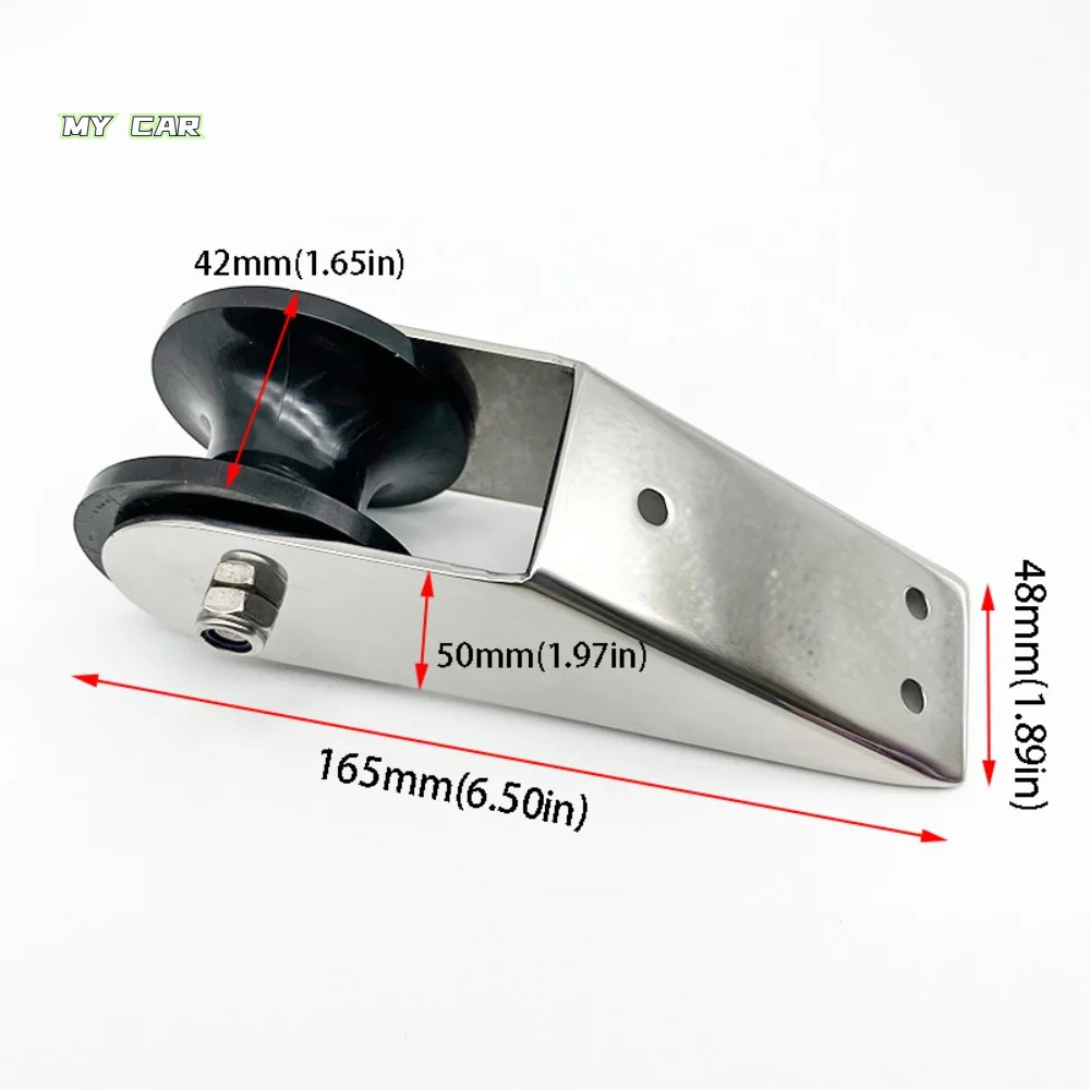 Stainless Steel 316 Roller Bracket Heavy Duty Fixed Mount Boat Bow Roller Rubber Wheel Marine Grade Marine Roller Yacht Docking
Stainless Steel 316 Roller Bracket Heavy Duty Fixed Mount Boat Bow Roller Rubber Wheel Marine Grade Marine Roller Yacht Docking