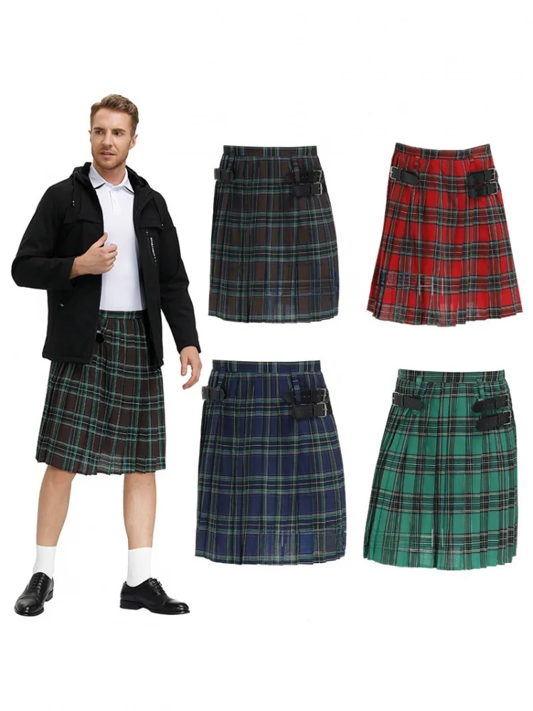 Scottish Plaid Pleated Skirt Men's Cosplay Costume Halloween Game Style Cotton Ethnic Stage Costume Women's Hanfu Tunic Top
Scottish Plaid Pleated Skirt Men's Cosplay Costume Halloween Game Style Cotton Ethnic Stage Costume Women's Hanfu Tunic Top
