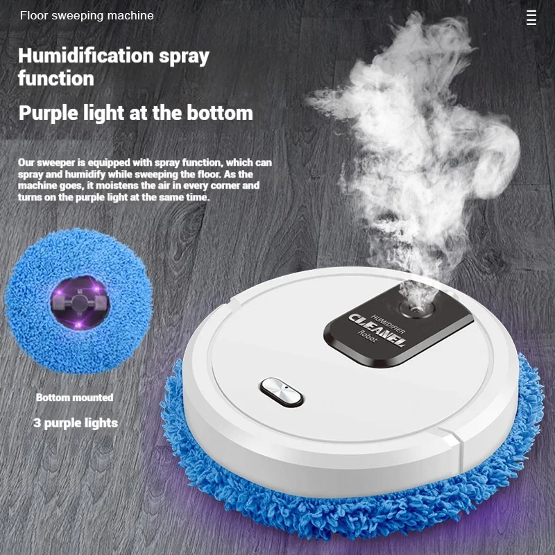 Smart Robotic Mop - Auto Wet/Dry Mopping with Humidifier Function for Hard Floors - Effortless Cleaning for Home & Office
Smart Robotic Mop - Auto Wet/Dry Mopping with Humidifier Function for Hard Floors - Effortless Cleaning for Home & Office