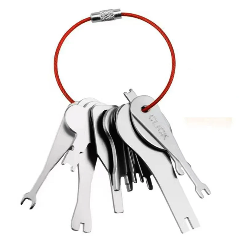 11Pcs Full Set Universal Wrench Suitable Tool Portable Tool for Unlocking Doors Use Opening Doors Locksmith Tools
11Pcs Full Set Universal Wrench Suitable Tool Portable Tool for Unlocking Doors Use Opening Doors Locksmith Tools