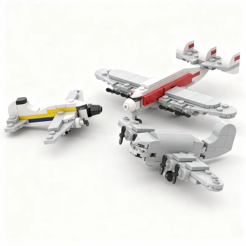 206PCS MOC Creative Model Airplanes 2 Custom Building Blocks Architecture DIY Assembly Display Gift Collectible Collection Set
206PCS MOC Creative Model Airplanes 2 Custom Building Blocks Architecture DIY Assembly Display Gift Collectible Collection Set