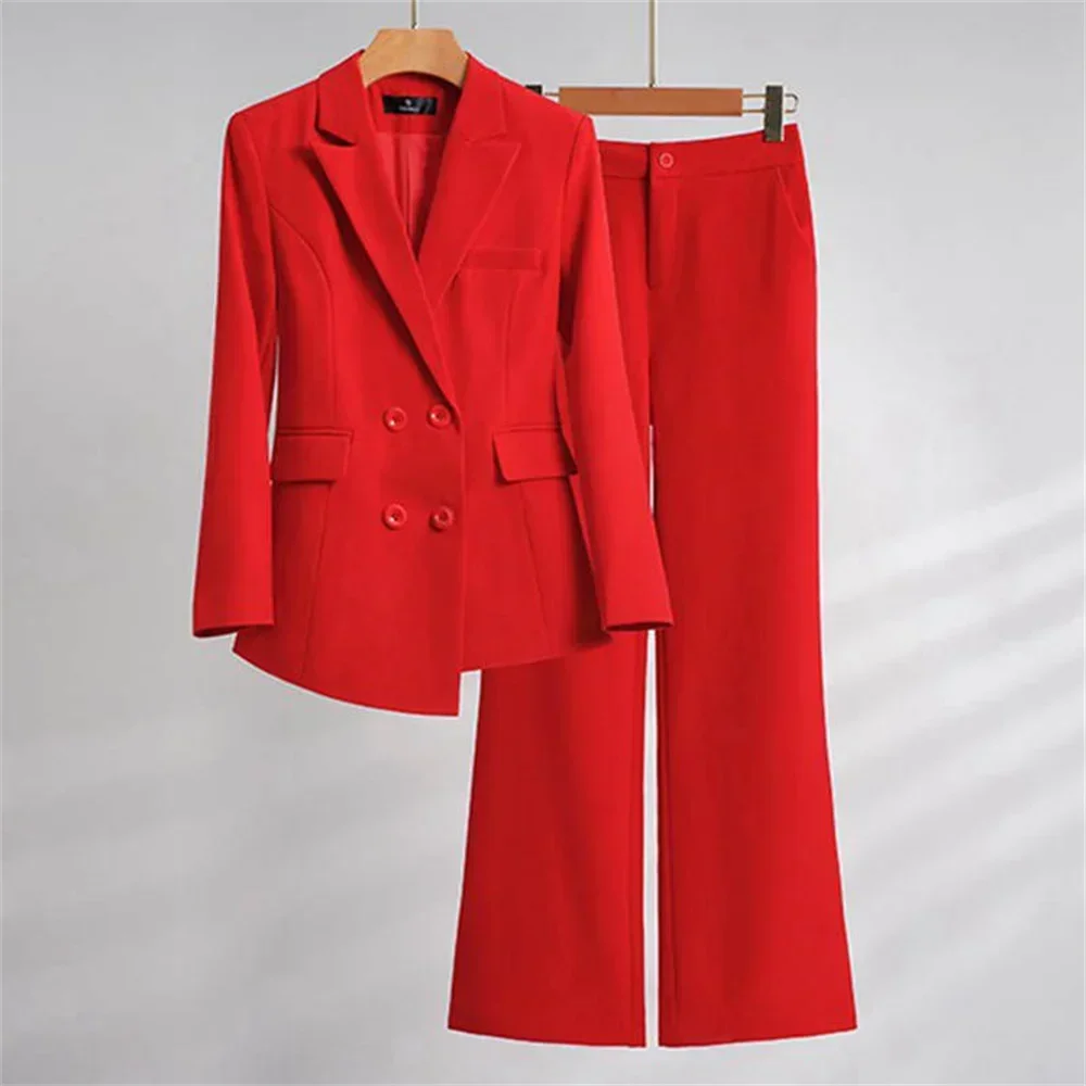 Red Women Formal Pant Sets 2023 New in Casual Business Blazer Trousers Suit Chic and Elegant Ladies Jacket Pants 2 Pieces Sets
Red Women Formal Pant Sets 2023 New in Casual Business Blazer Trousers Suit Chic and Elegant Ladies Jacket Pants 2 Pieces Sets