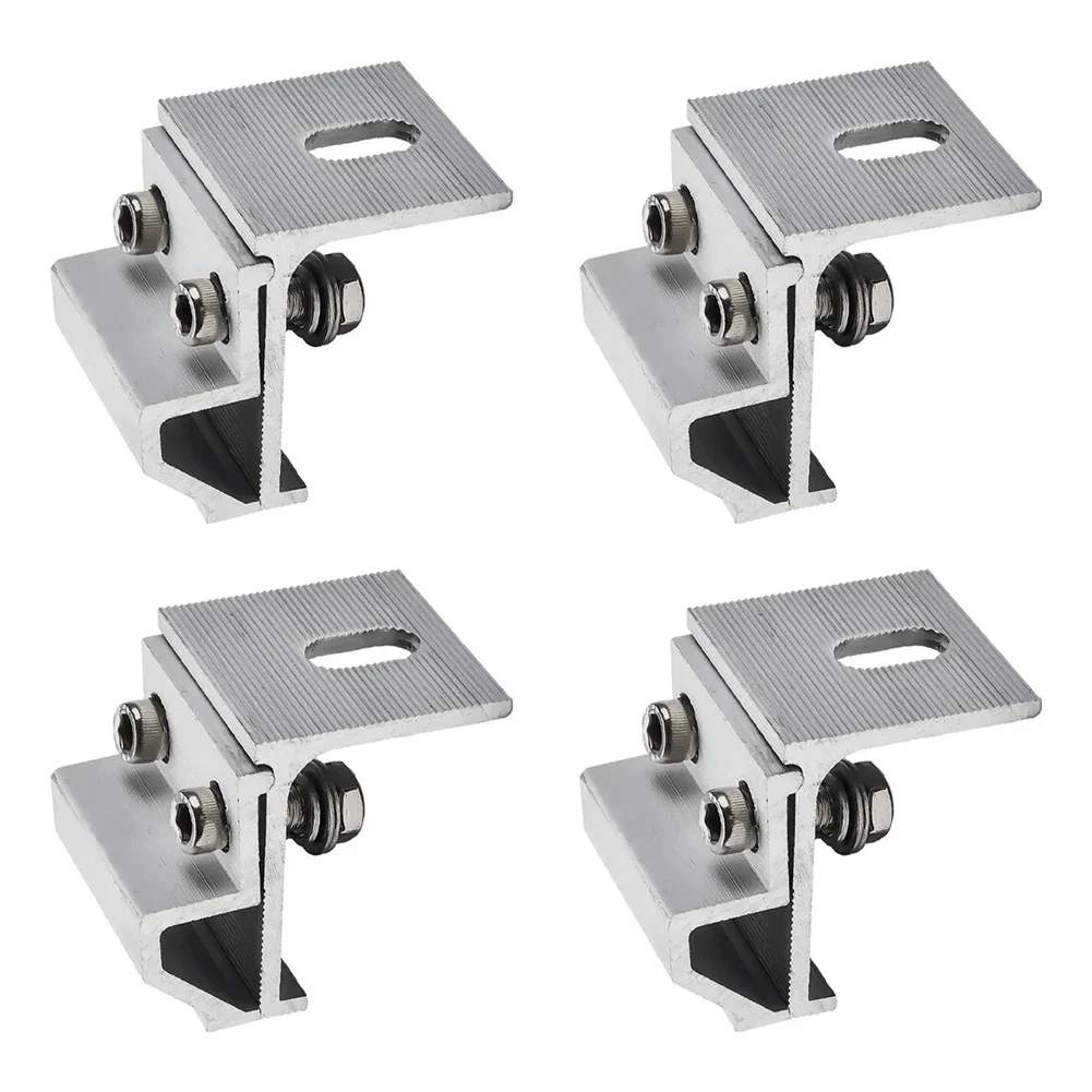 4Pcs Solar Panel Bracket Roof Mounting Clamp PV Panel Roof Standing Seam Clamp Aluminum Alloy Fixture Solar System Accessory
4Pcs Solar Panel Bracket Roof Mounting Clamp PV Panel Roof Standing Seam Clamp Aluminum Alloy Fixture Solar System Accessory