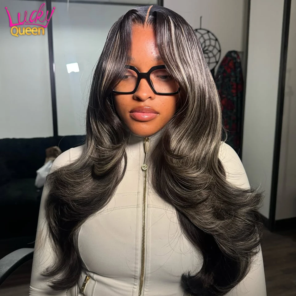 Real Human Hair Wig Mix Dyed Highlight Grey Blonde 13x6 13x4 HD Lace Front Human Wig For Women Pre Plucked Body Wave Glueless
Real Human Hair Wig Mix Dyed Highlight Grey Blonde 13x6 13x4 HD Lace Front Human Wig For Women Pre Plucked Body Wave Glueless