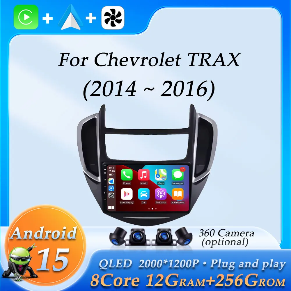 Wireless CarPlay for Chevrolet Trax 2014 - 2016 Car Radio Video Multimedia Player DSP Stereo GPS Navigation BT Split Screen WiFi
Wireless CarPlay for Chevrolet Trax 2014 - 2016 Car Radio Video Multimedia Player DSP Stereo GPS Navigation BT Split Screen WiFi