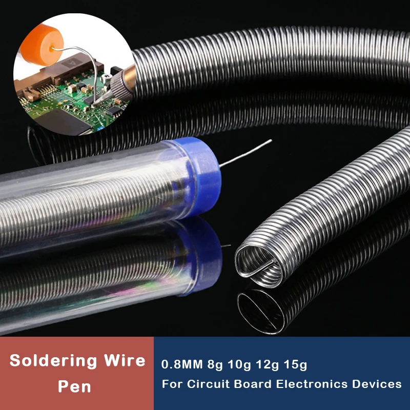 1/5pcs 0.8MM Portable soldering Wire Pen Silver Solder Wire for Mobile Phone Instrument Repair Tools
1/5pcs 0.8MM Portable soldering Wire Pen Silver Solder Wire for Mobile Phone Instrument Repair Tools