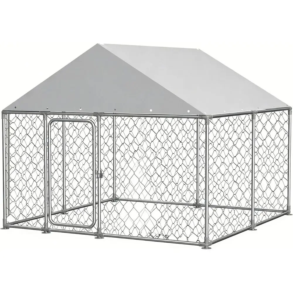 Heavy-Duty 7.5x7.5 ft Outdoor Dog Kennel with UV & Rain Protection, Rust-Resistant Mesh, and Security Locks
Heavy-Duty 7.5x7.5 ft Outdoor Dog Kennel with UV & Rain Protection, Rust-Resistant Mesh, and Security Locks