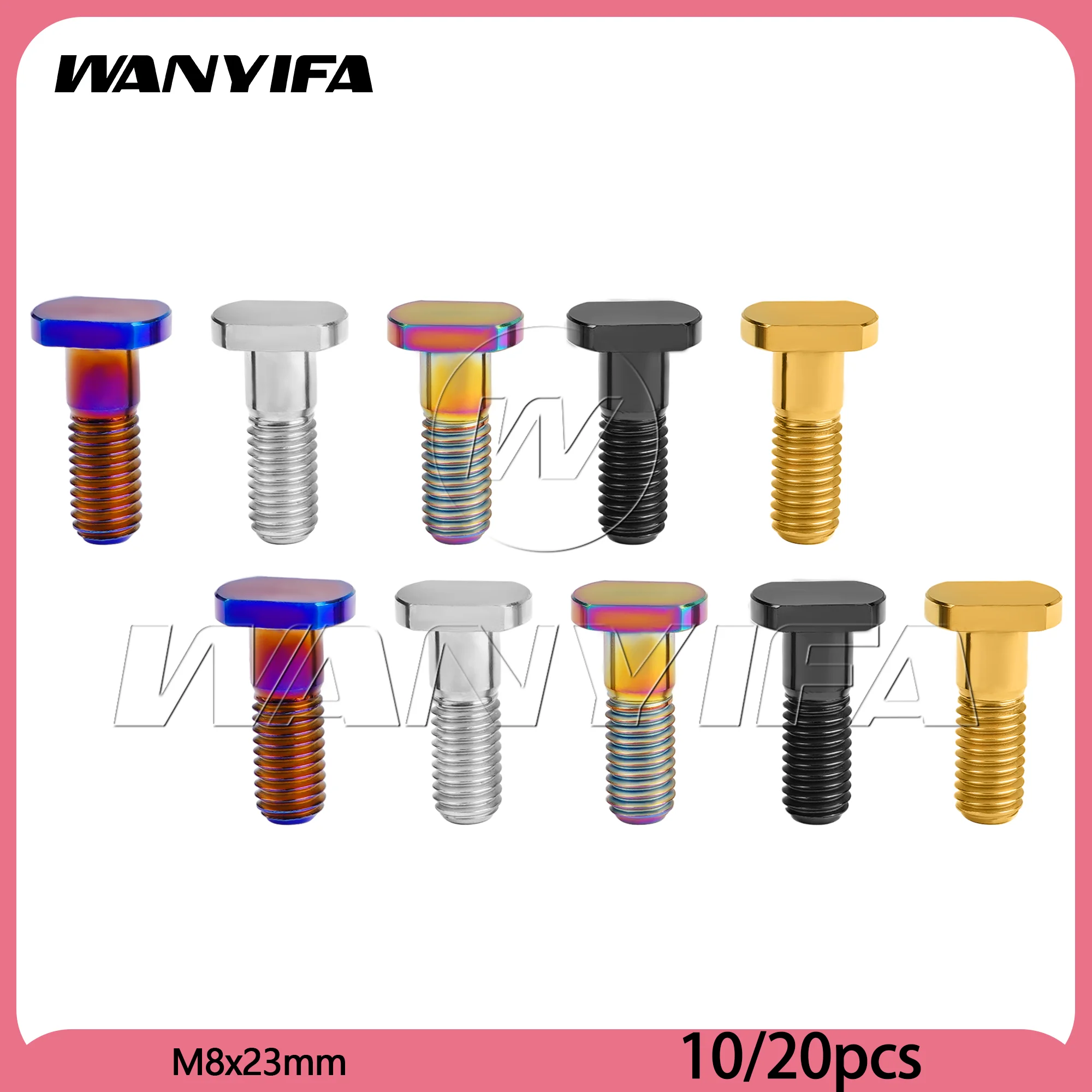 Титановые болты Wanyifa 10 шт./20 шт. M8x23 мм, шаг 1,25 мм, винт с квадратной головкой для крепежных мотоциклов
Титановые болты Wanyifa 10 шт./20 шт. M8x23 мм, шаг 1,25 мм, винт с квадратной головкой для крепежных мотоциклов