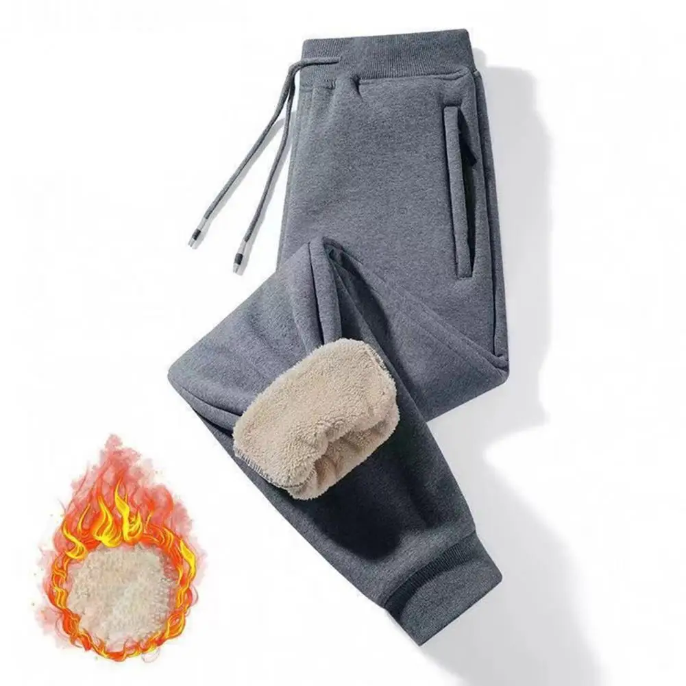 Winter Sweatpants Men's Winter Plush Drawstring Pants with Zipper Pockets Warm Sport Travel Trousers for Work Elastic Waist Heat
Winter Sweatpants Men's Winter Plush Drawstring Pants with Zipper Pockets Warm Sport Travel Trousers for Work Elastic Waist Heat