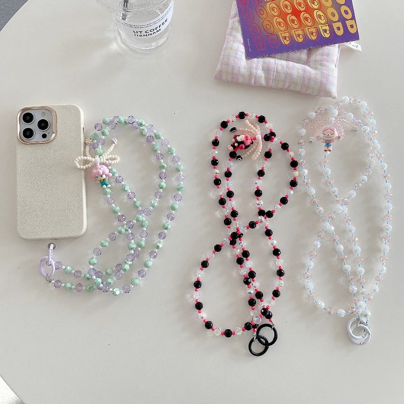 POP BEAN New Beaded Necklace Phone Lanyard Cute Handmade DIY Straps Accessories For iPhone 13Mini Samsung Cases With Slip Card
POP BEAN New Beaded Necklace Phone Lanyard Cute Handmade DIY Straps Accessories For iPhone 13Mini Samsung Cases With Slip Card
