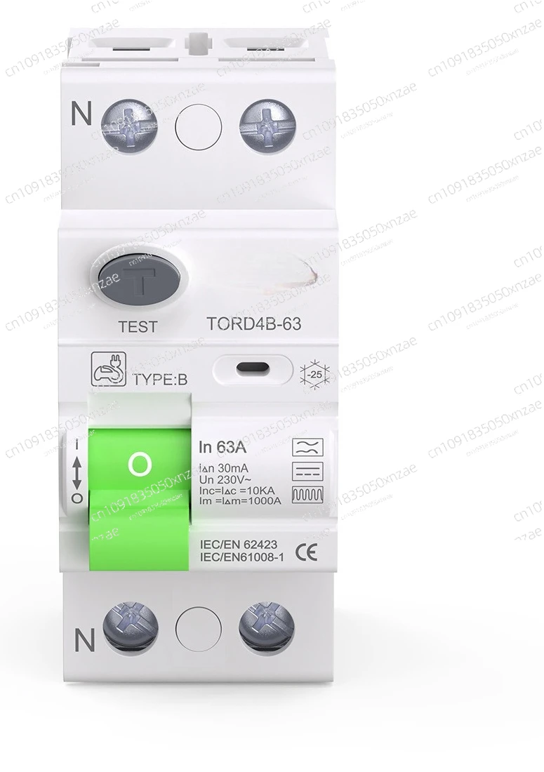 Type B Leakage Circuit Breaker Leakage Protector 2P63A Suitable for Photovoltaic Charging Pile DC RCCB EV
Type B Leakage Circuit Breaker Leakage Protector 2P63A Suitable for Photovoltaic Charging Pile DC RCCB EV