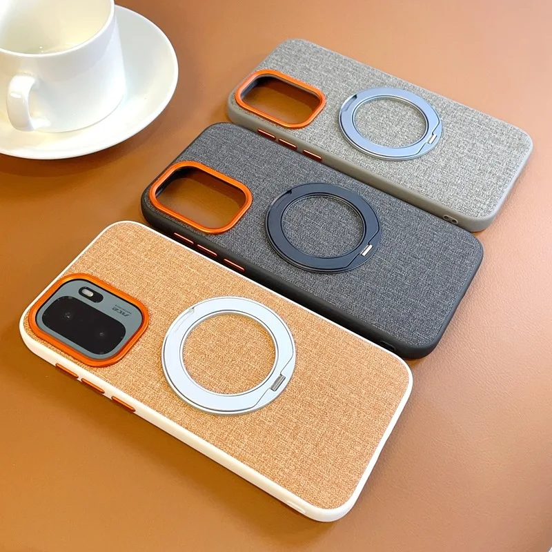 Premium Linen Fabric Case for OnePlus 15T 13 Ace6 Ace5 Pro Magnetic Rotating Stand Metal Buttons Full Body Lens Protection Cover
Premium Linen Fabric Case for OnePlus 15T 13 Ace6 Ace5 Pro Magnetic Rotating Stand Metal Buttons Full Body Lens Protection Cover