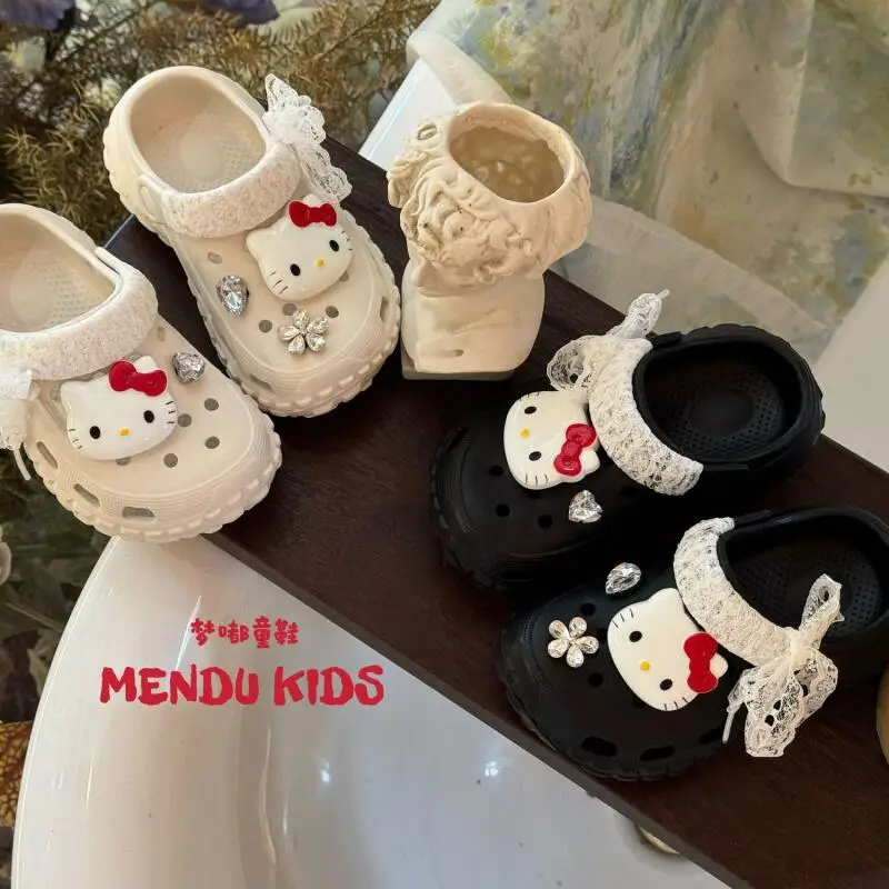Anime Hello Kitty Girls Slippers Cartoon Summer Outdoor Slipper Sweet Children Beach Pool Shoes Quality Women Heel Sandals Gift
Anime Hello Kitty Girls Slippers Cartoon Summer Outdoor Slipper Sweet Children Beach Pool Shoes Quality Women Heel Sandals Gift