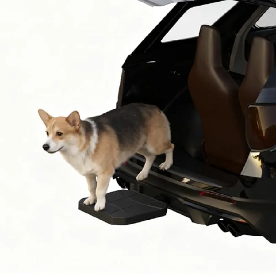 Effortless in Out for Dogs Car, Van, SUV Portable Lightweight Aluminum Black Slide-in 2-Inch Trailer Hitch Receiver Design
Effortless in Out for Dogs Car, Van, SUV Portable Lightweight Aluminum Black Slide-in 2-Inch Trailer Hitch Receiver Design