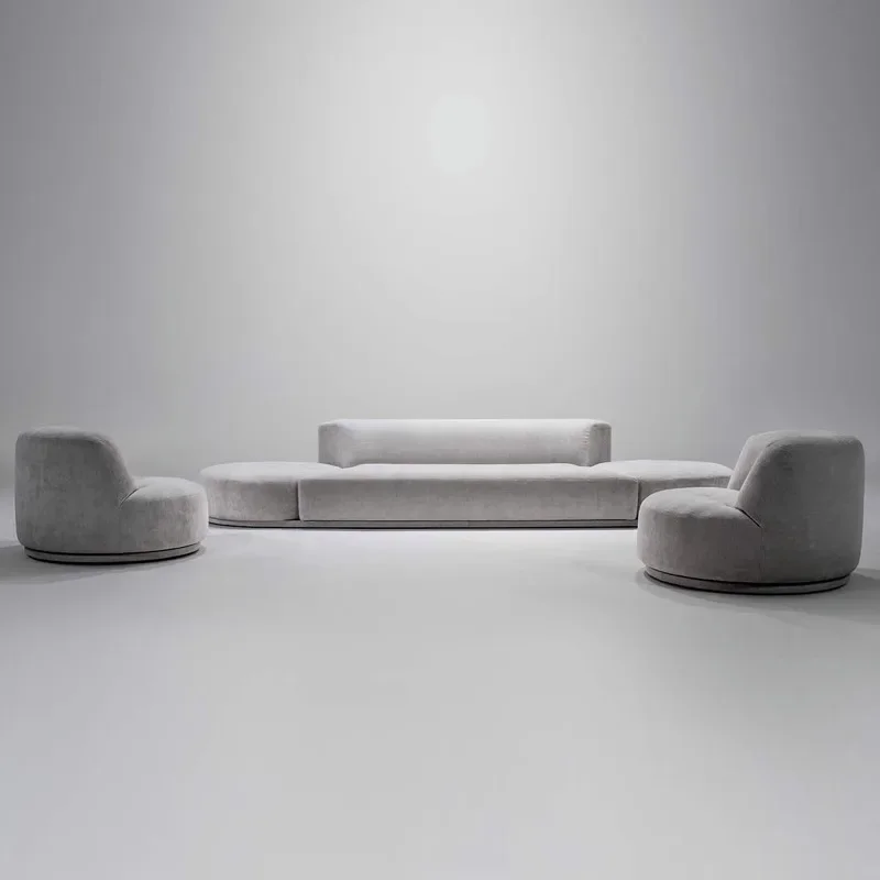 Simple and luxurious Milan's new creative rotary fabric sofa group, designer living room module combination
Simple and luxurious Milan's new creative rotary fabric sofa group, designer living room module combination