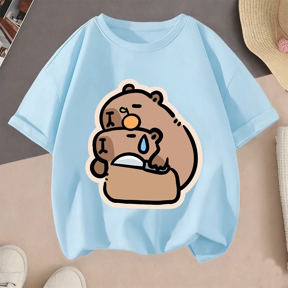 2D Capybara Cartoon Hot Sale Print Casual Summer Short Sleeve Tops 2026 For Kids Teenagers Boys Girls
2D Capybara Cartoon Hot Sale Print Casual Summer Short Sleeve Tops 2026 For Kids Teenagers Boys Girls