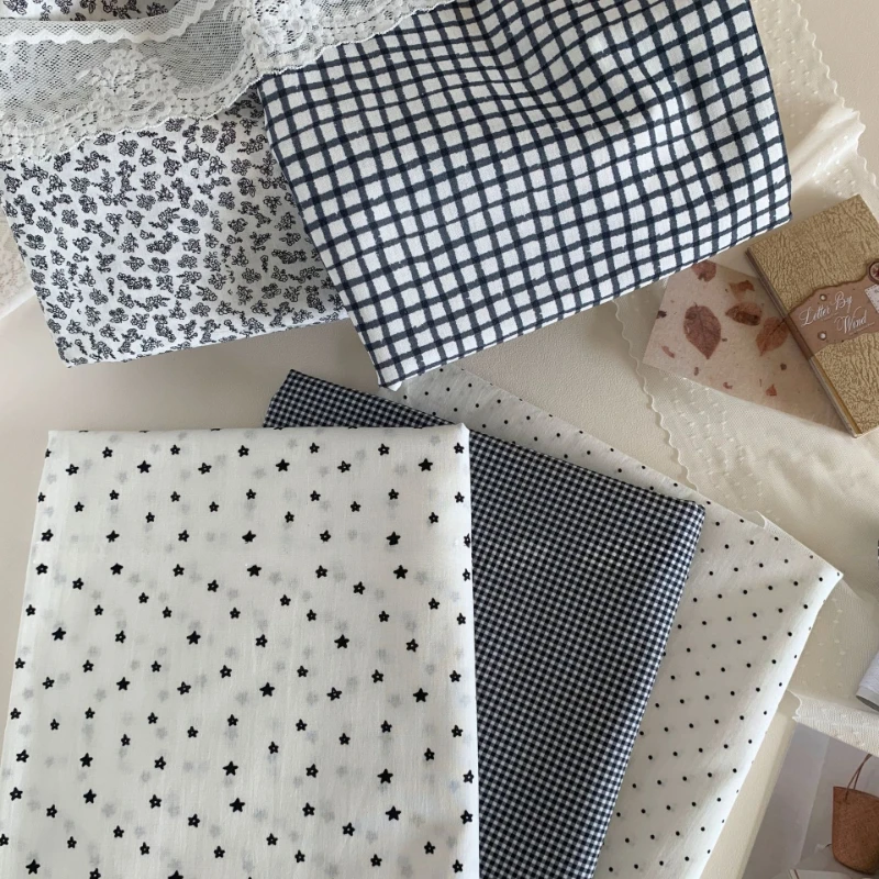 0.5/1/2 Yard 100% Cotton Black White Grid Polka Dot Printed Fabric for DIY Sewing Clothing,Homewear,Bedding,Tablecloths,Curtains
0.5/1/2 Yard 100% Cotton Black White Grid Polka Dot Printed Fabric for DIY Sewing Clothing,Homewear,Bedding,Tablecloths,Curtains