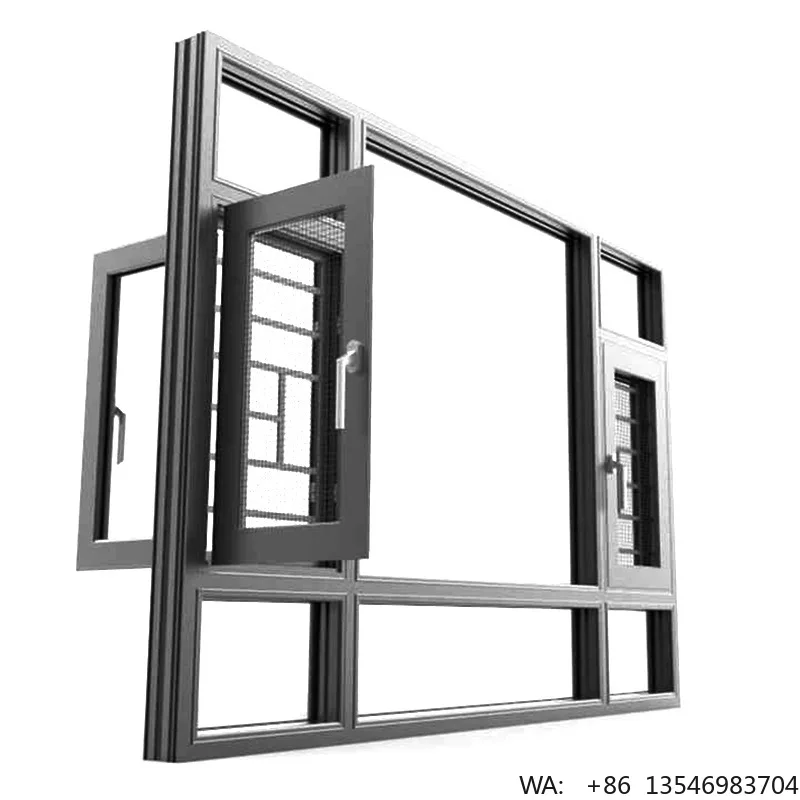 Custom Design European Thermal Break Aluminum Frame Casement Windows Double Glazed Tempered Glass Kitchen Office Building
Custom Design European Thermal Break Aluminum Frame Casement Windows Double Glazed Tempered Glass Kitchen Office Building