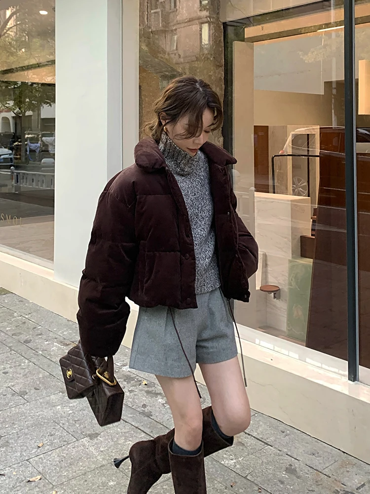 SMOL Women's down Jaet ort Thiened Stand Collar Du Feather Warm Faionable Versatile Autumn Winter New Arrival
SMOL Women's down Jaet ort Thiened Stand Collar Du Feather Warm Faionable Versatile Autumn Winter New Arrival