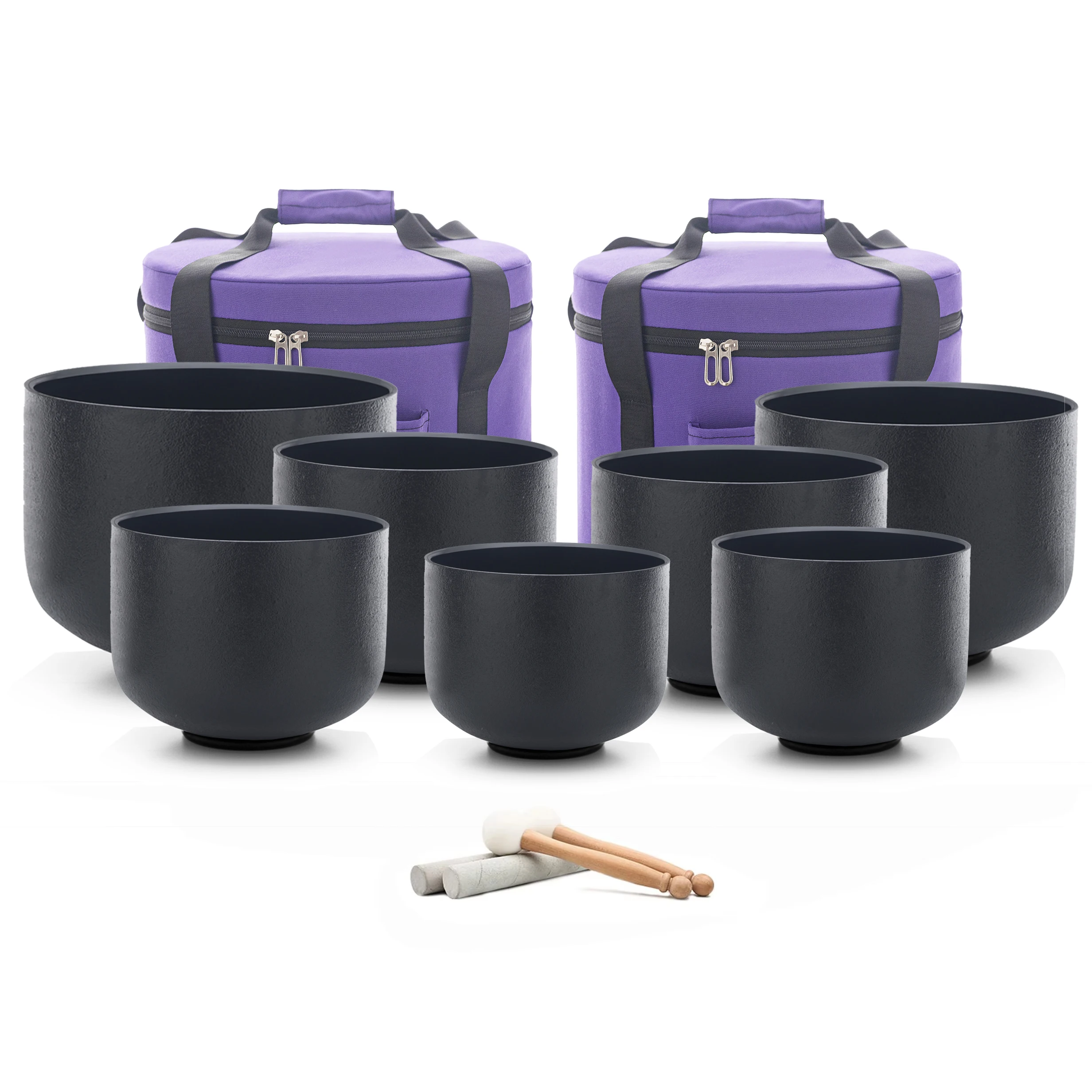 Hye-eun Perfect Pitch 8-14 inch 7pcs Large Size Black Frosted Quartz Chakra Crystal Singing Bowl Set Sound Ball with Carry Bags
Hye-eun Perfect Pitch 8-14 inch 7pcs Large Size Black Frosted Quartz Chakra Crystal Singing Bowl Set Sound Ball with Carry Bags