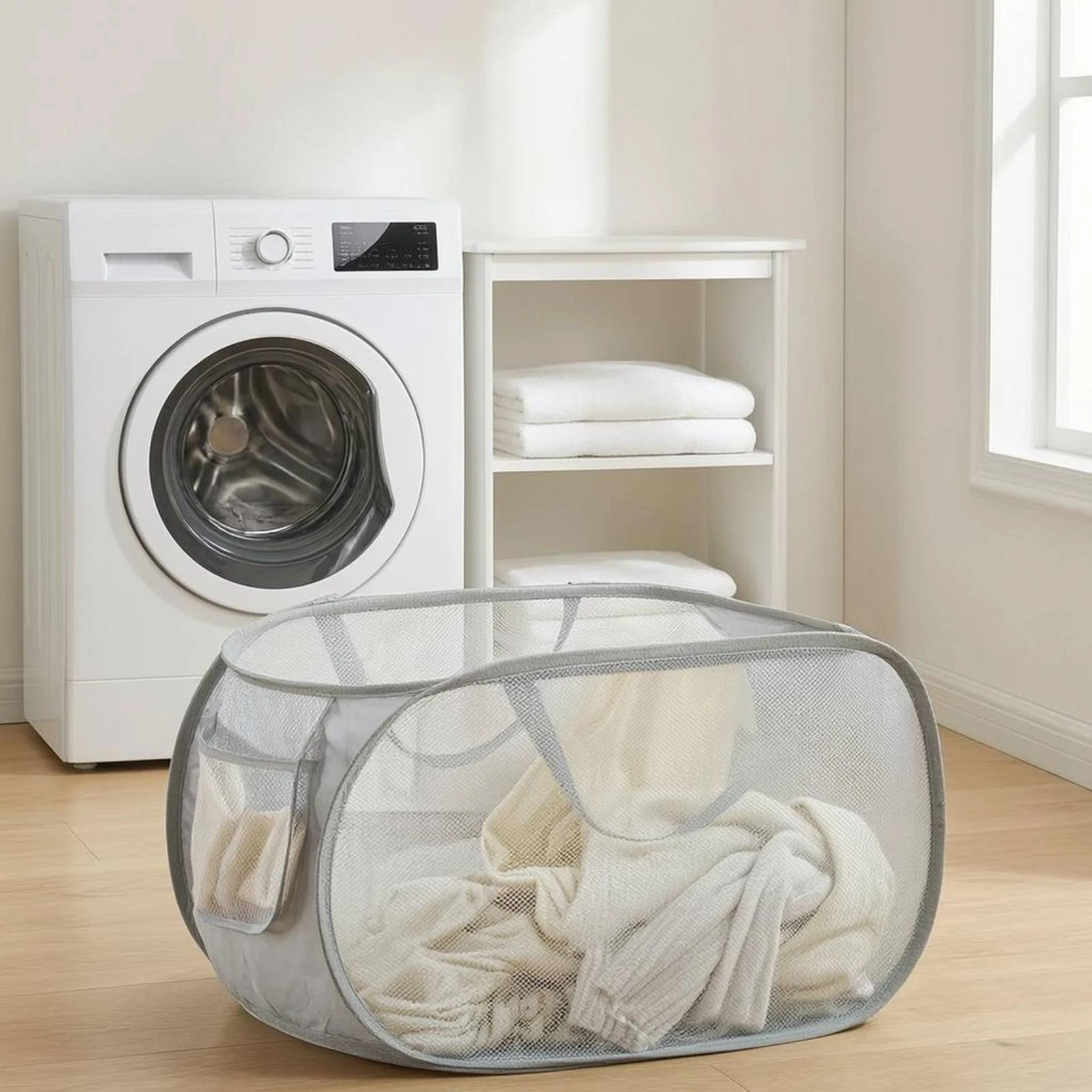 3 Pieces Foldable Mesh Laundry Basket Carrying Handles Expandable Laundry Basket Foldable Clothes Hamper Portable Breathable
3 Pieces Foldable Mesh Laundry Basket Carrying Handles Expandable Laundry Basket Foldable Clothes Hamper Portable Breathable