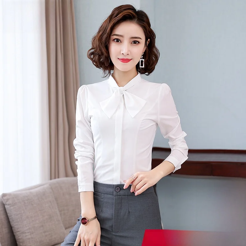 Slim Fit Chiffon Shirt Women's Korean Fashion White Design Sensation Workwear Elegant Top OL Style Long Sleeve Button up
Slim Fit Chiffon Shirt Women's Korean Fashion White Design Sensation Workwear Elegant Top OL Style Long Sleeve Button up